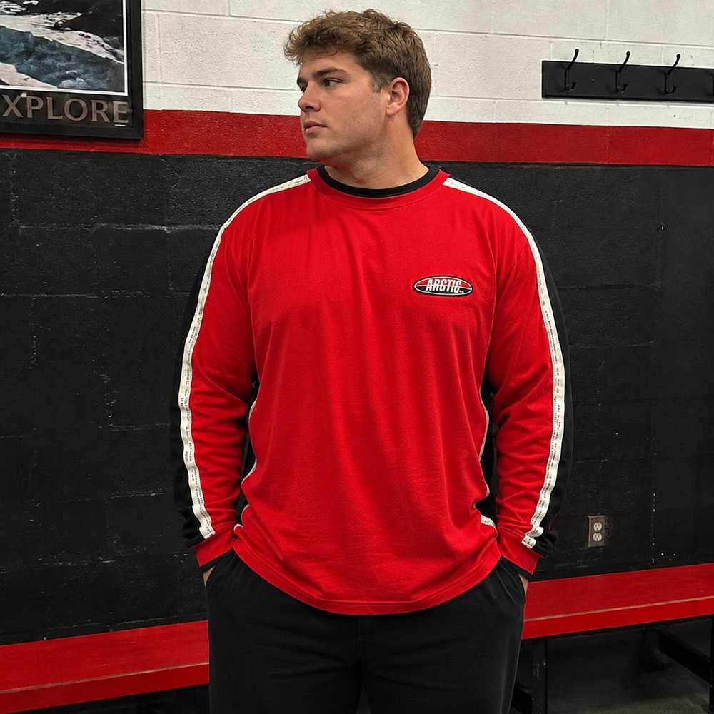 Arctic America XL Red Shirt Y2K Retro Ski Streetwear Athletic Gorpcore Urban